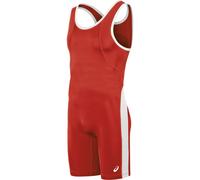 ASICS Men's T-back Performance Wrestling Singlet, Red/White, XX-Large
