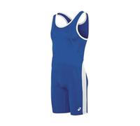 ASICS Men's T-Back Performance Wrestling Singlet, Royal/White, 3XL