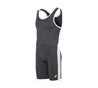 ASICS Men's T-back Performance Wrestling Singlet, Steel Grey/White, Large