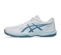 Asics Men's Upcourt 6 Volleyball Shoes, White/Saba Blue, 8.5