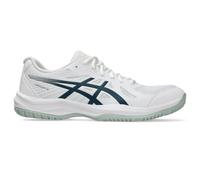 ASICS Men's Upcourt 6 Volleyball Shoes, White/Tranquil Teal, 11.5 UK