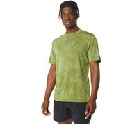 ASICS Metarun 1/2 Zip SS Top for Men - Lightweight Running Tee in Cactus Green