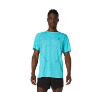 Asics Metarun Short-Sleeve T-shirt Blue, Size XS.
