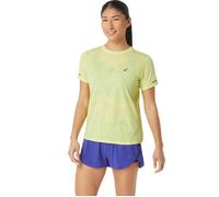 ASICS Metarun Women's T-Shirt XL - Yellow for Running & Training with Ultimate Comfort