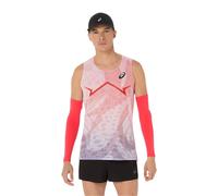 Asics Metaspeed Sleeveless Shirt White Red, Size L
