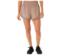 Asics - Nagino Run 2 in 1 W's Greige - XS - Trail shorts
