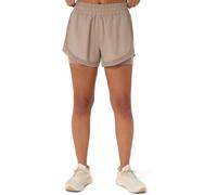 ASICS Nagino Run 2in1 Shorts M Beige Women