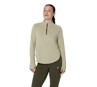 Asics Nagino Run Half Zip Long Sleeve T-shirt Green M Woman