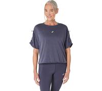 ASICS Nagino Top Running Shirt Women - Green, Size M