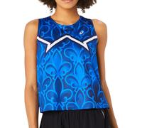 Asics Nation Womens Running Vest Blue Run Lightweight Breathable Tank Top Ladies