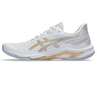 ASICS Women's Netburner Ballistic FF 4 Sneaker, White Champagne, 6.5 UK