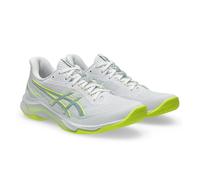 Asics Netburner Ballistic FF 4 Women's Court Shoes | UK 7 in White/Safety Yellow