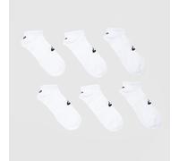 ASICS No Show Socks 3 Pack in White & Black, Logo Detail, Size: 5.5-8 UK 5.5-8