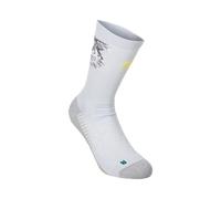 ASICS Performance Run Crew Running Socks - white, yellow, Size 35-38
