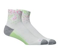 ASICS Performance Quarter Running Socks Unisex - white, multicoloured, Size 43-46