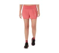 Asics Womens Running Road 2In1 Shorts, Pink, Size L, Women Pink