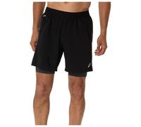 Asics - Road 2-n-1 7'' Short - Running shorts size XL, black