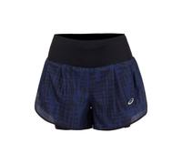 ASICS Road 2in1 3.5in Running Shorts Women - Dark Blue, Black, Size L