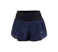 ASICS Road 2in1 3.5in Running Shorts Women - Dark Blue, Black, Size M
