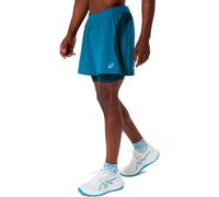 ASICS Road 2in1 5in Running shorts Men-turquoise, turquoise, Size L