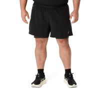 Asics - Road 2N1 5'' Short - Running shorts size L, black