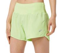 Asics Road 3.Womens Running Shorts Green 5 Inch Lightweight Lined Breathable Run