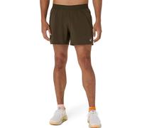 Asics - Road 5'' Short - Running shorts size XL, brown