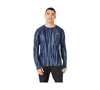 ASICS ROAD ALL OVER PRINT LS TOP Blue Expanse/Midnight XL