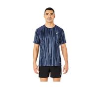 ASICS ROAD ALL OVER PRINT SS TOP Blue Expanse/Midnight L