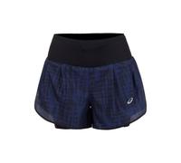 ASICS Road AOP 2in1 3.5in Running shorts Women-dark blue, black, Size XS