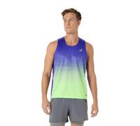Asics Road Fade Sleeveless Shirt Blue Green, Size S