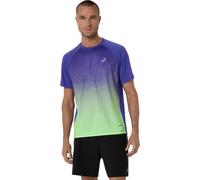 Asics Road Fade Short-Sleeve T-Shirt Purple Green, Size S