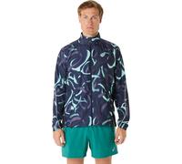 ASICS Road Lite-Show Running Jacket Men - Dark Blue, Multicoloured, Size XXL
