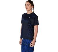 ASICS Road Lite-Show Running Shirt Women - Black, Dark Blue, Size XS
