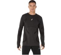 ASICS Road Seamless Long Sleeve Top XXL Men's - Black Running Shirt for Comfortable Training and Active Days