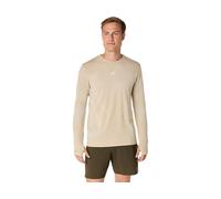 Asics Road Seamless Long Sleeve T-shirt Beige S Men
