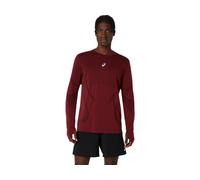 ASICS ROAD SEAMLESS LS TOP Dark Red Planet XL