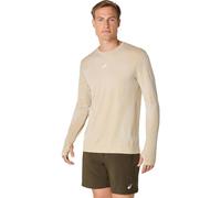 ASICS Road Seamless Longsleeve Running Shirt Men - Beige, Size S