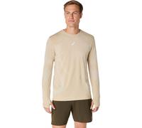 ASICS Road Seamless Longsleeve Running Shirt Men - Beige, Size M