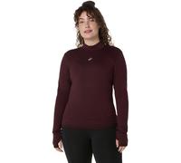 ASICS Road Winter Seamless Running Shirt Women - Dark Red, Size S