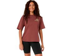 ASICS Runner Message Graphic Running shirt - rust, lime, Size XS