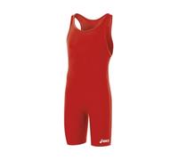 ASICS Solid High Cut Wrestling Singlet - SIZE: Small, COLOR: Red