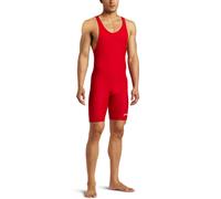 ASICS Solid High Cut Wrestling Singlet - SIZE: Small COLOR: Red