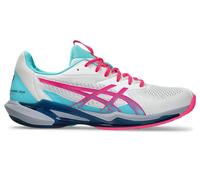 ASICS Men's Solution Speed FF 3 Padel Sneaker, White/HOT Pink, 8.5 UK