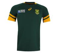 Asics South Africa Rugby SB Home Fan Mens Green T-Shirt - Size 2XL