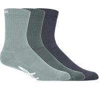 ASICS SPORT 3 PACK CREW SOCK Lichen Rock/Monument Blue/Indigo Fog L