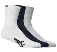 ASICS SPORT 3PPL CREW SOCK Brill White/Piedmont Grey/Blue Expanse 28