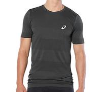 ASICS Sport Seamless Mens Running Fitness Knit T-Shirt Shirt Tee Dark Grey - XXL