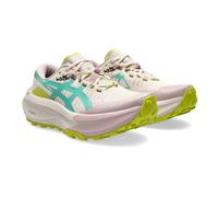 Asics Trabuco Max 5 Women's Trail Running Shoes | UK 4.5 in Mineral Beige/Aurora Green