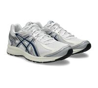 ASICS Unisex-Adult Jog 100s Sneaker, White Blue Independence, 42/44 EU